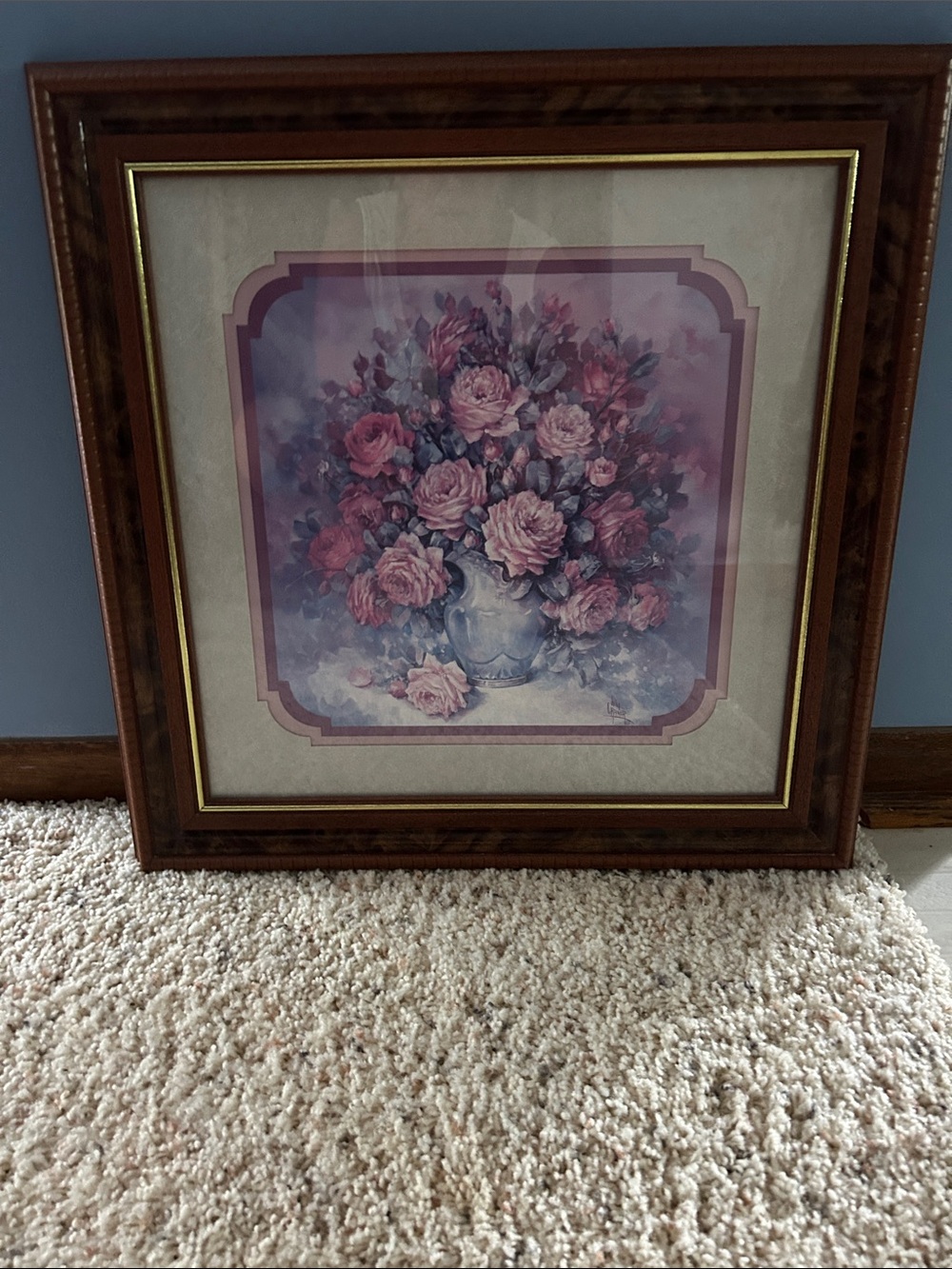 Home interiors Floral Bouquet Wall Art in Pink -